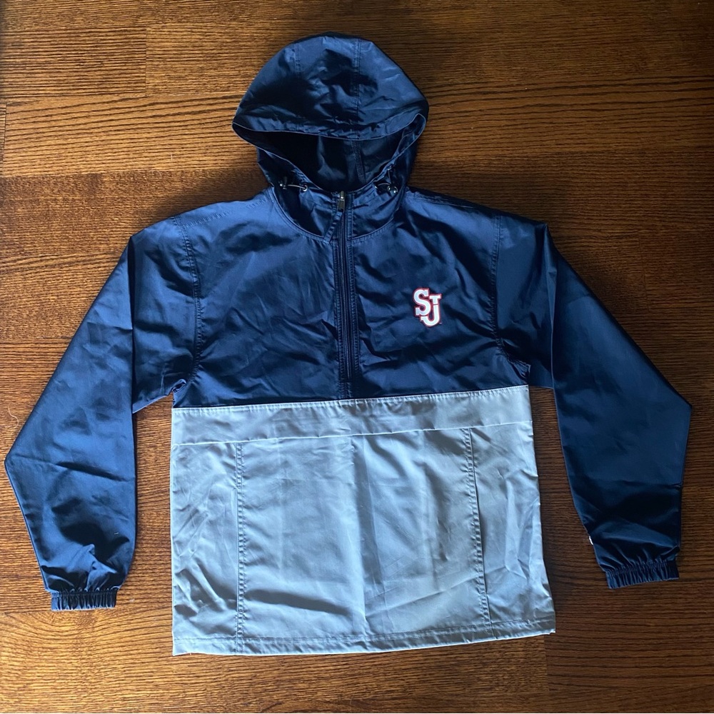St. John’s University Champion Raincoat/ Windbreaker Half Zip